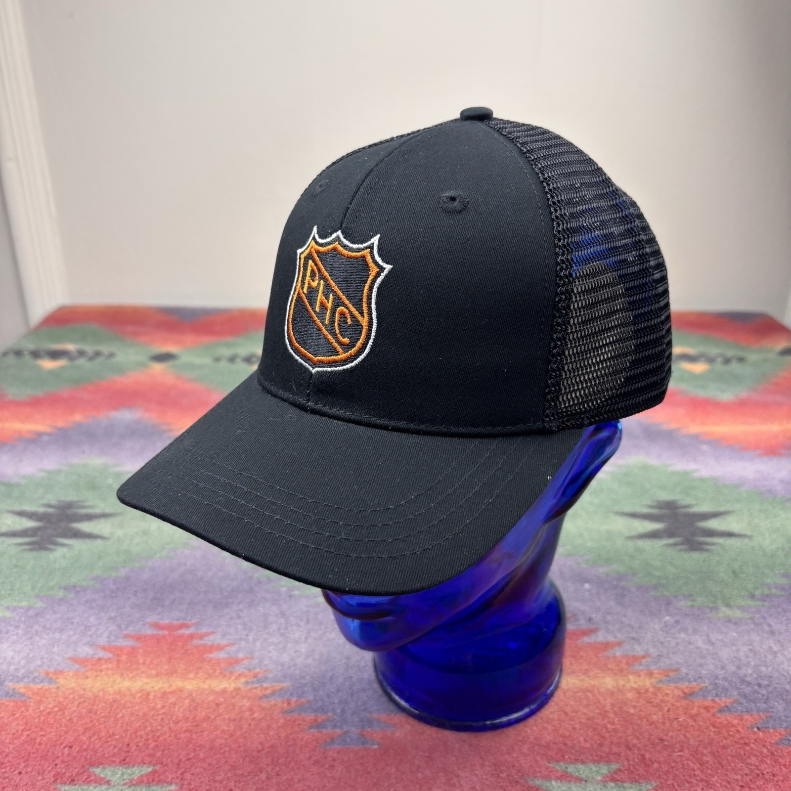 Streaker Sports Pond Hockey Classic Trucker Hat Cap Embroidered Mesh Black New — image 2 of 8